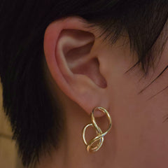 Gold Filled Twisted Metal Hoops