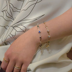 Bailey Geometric Rainbow Bezel 7” Tennis Bracelet
