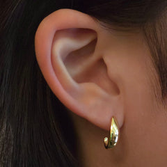 Thick Hook Huggie Hoops Studs