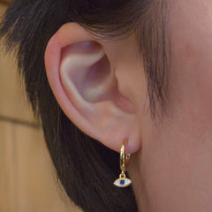 Evil Eye Dangle Huggies