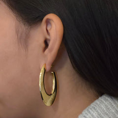 Stainless Steel Open Oval Hoops