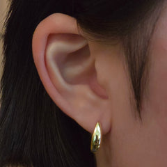 Thick Hook Huggie Hoops Studs