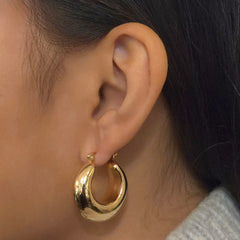 Goldie Gold Filled Oval Clasp Hoops