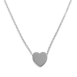 Amore Flat Heart Necklace