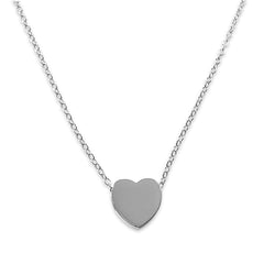 Amore Flat Heart Necklace