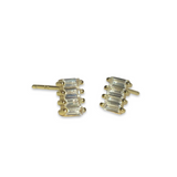 Amy Rectangle Baguette Studs