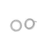 Geovana Circle Sparkle M Studs