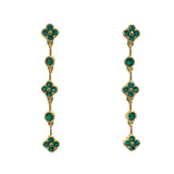 Karen Flora Drop Sparkle Earrings