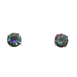 Amy Round Birthstone 7mm Studs