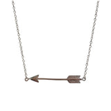 Erica Sideways Arrow Necklace