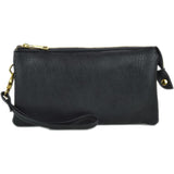 Joann Solid Wallet Clutch Crossbody Handbag