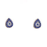 Teardrop Evil Eye Studs