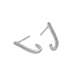 Hook Sparkle Hoop Earrings
