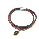 Kory Leaf Leather Bracelet