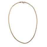 Gold Filled Thin 3mm Herringbone Necklace
