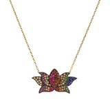 Lotus Rainbow Necklace