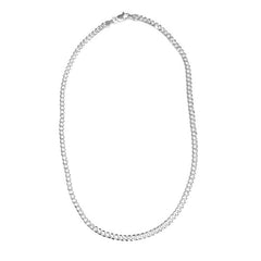 Unisex Sterling Silver Italian Cuban Chain 16”