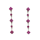 Karen Flora Drop Sparkle Earrings