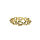 Noelia Sparkle Chain Link Ring