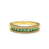 Noelia Emerald Baguette Ring
