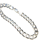 Sterling Silver Cuban Chain 8 mm Thick Anklet