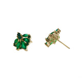 Emerald Cluster Earrings