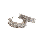 Ovaline Half Hoop Huggie Studs