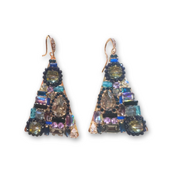 Crystie Triangle Statement Earrings