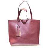 Jasmine Solid Tote Handbag