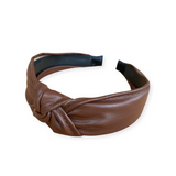 Leather Knot Headband