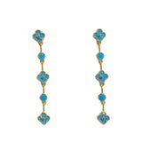Karen Flora Drop Sparkle Earrings