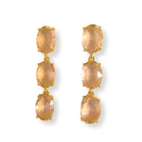 Crytsa Oval Drop Earrings