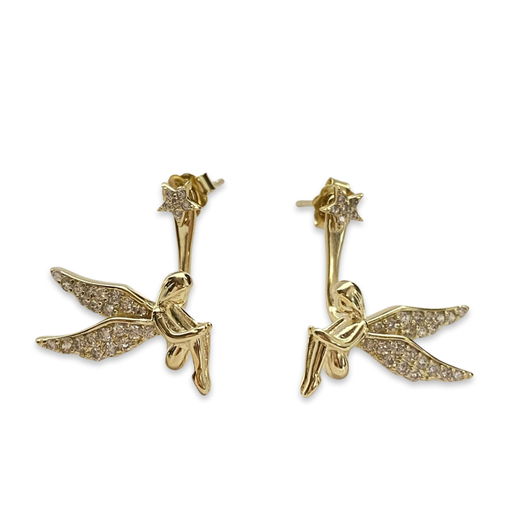 Angel Star Jacket Earrings