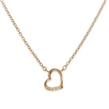 Mini Sideways Heart Necklace
