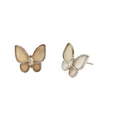 Sweet Butterfly Mother Of Pearl Studs