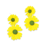 Daisy Flower Statement Earrings