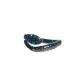 Black Snake Emerald Ring