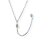 Evil Eye Beaded Lariat Necklace