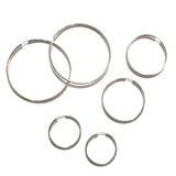 Sterling Silver Hoops Silver Thick