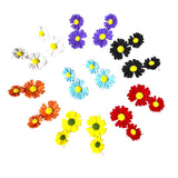 Daisy Flower Statement Earrings