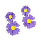 Daisy Flower Statement Earrings