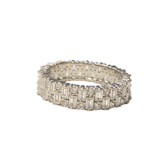 Noelia Baguette Pattern Statement Ring