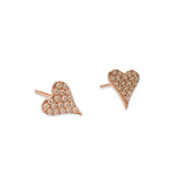 Amore Love Pointed Heart Studs