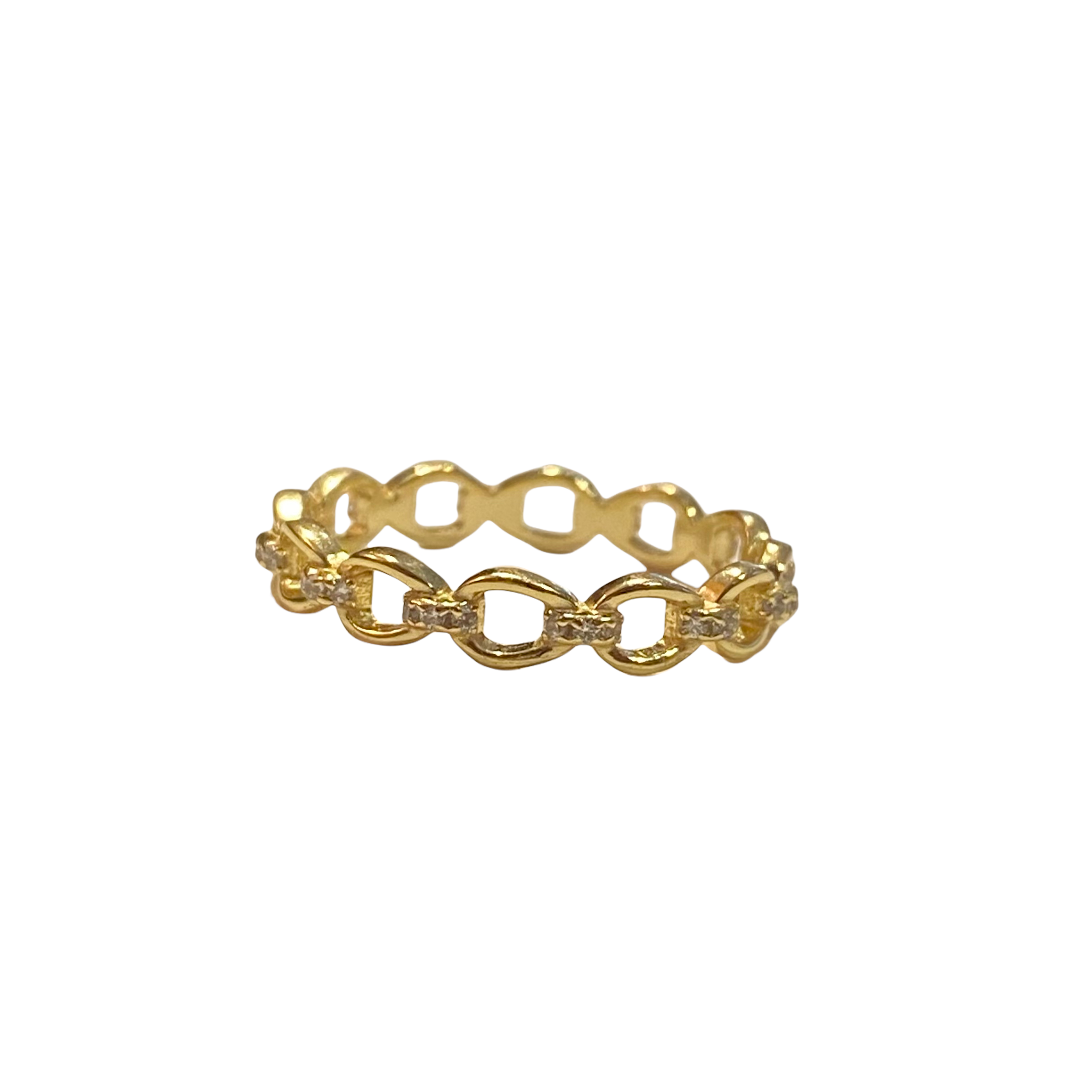 Noelia Oval Chain Link Ring