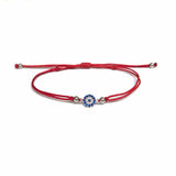 Evil Eye Mini Disc Red Thread Bracelet