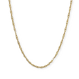 18K Gold Filled Singapore Twist 2mm Chain Necklace