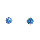 Amy Round Birthstone 7mm Studs