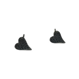 Amore Love Pointed Heart Studs
