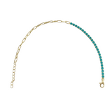 Amy Birthstone Chain Link Mixed Media Bracelet