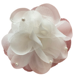 Mesh Pearl Flower Brooch